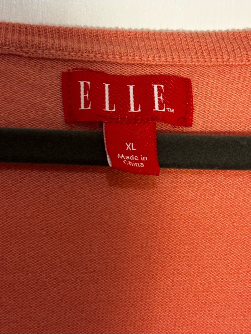 ELLE Orange Ruffle-Front Button Cardigan - Picture 3 of 5